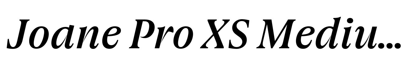 Joane Pro XS Medium Italic